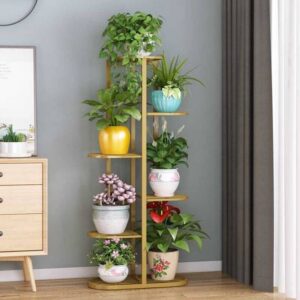 Bee Creative Iron Flower Stand, Pot Shelf Rack Display ...
