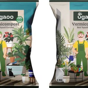 UGAOO Organic Vermicompost Fertilizer Manure For Plants...