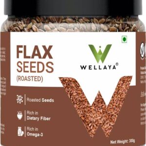 WELLAYA Roasted Flax Seeds | Alsi Seeds | Omega 3 Rich ...