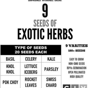 VibeX 9-Varieties-F1 Hybrid 9 Variety of Fruits and Veg...