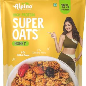 ALPINO High Protein Super Rolled Oats Honey 400g Pouch