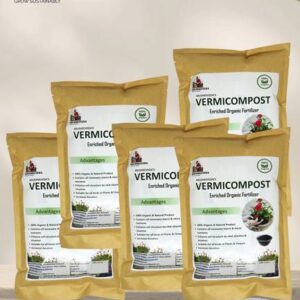 Krusheevedanaturals 100% Organic Vermicompost with Glov...
