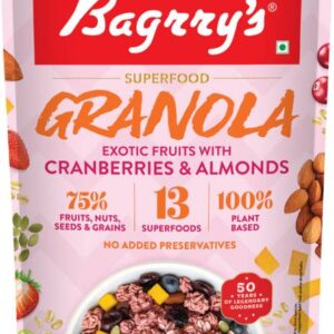 Bagrry's Granola Exotic Fruits With Cranberries & Almon...